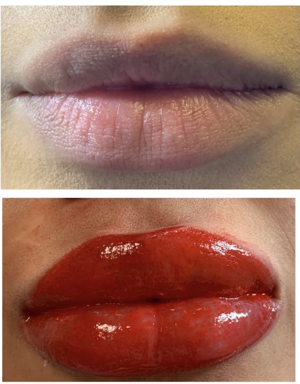 Permanent Makeup Lips Results • About Face and Body